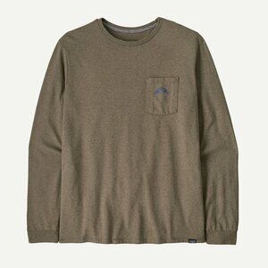NWT Patagonia Long-Sleeved Forgotten Island  Responsibili-Tee in Wing Grey sz L